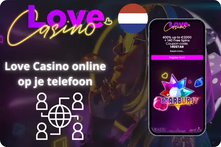 Love Casino met Starburst en bonussen op je telefoon