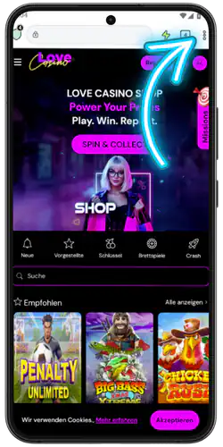 Love Casino APK Besuchen Sie die offizielle Website