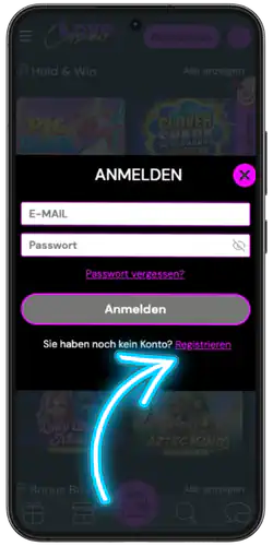 LoveCasino login Konto-Registrierung auswahlen