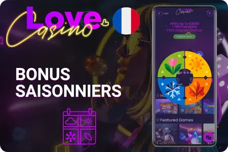 Love Casino promotions saisonnières sans dépôt